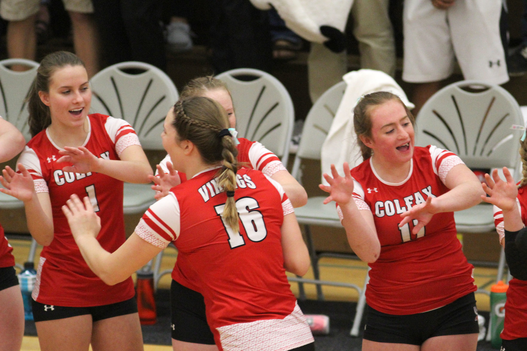Cameron at Colfax volleyball regionals 10-24-19